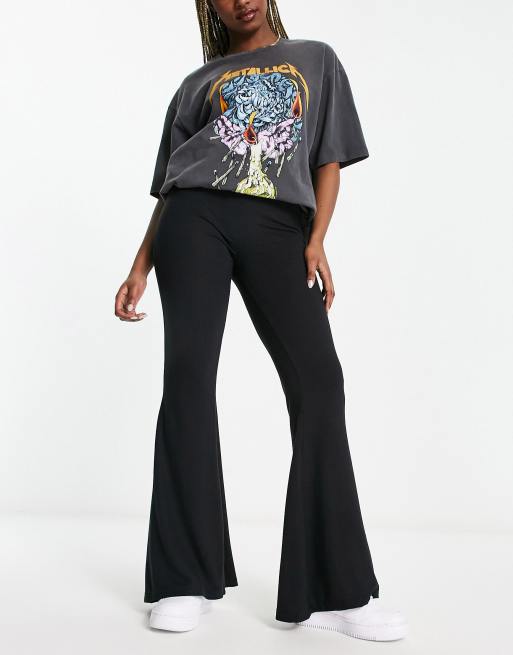 Missguided flare trouser in black