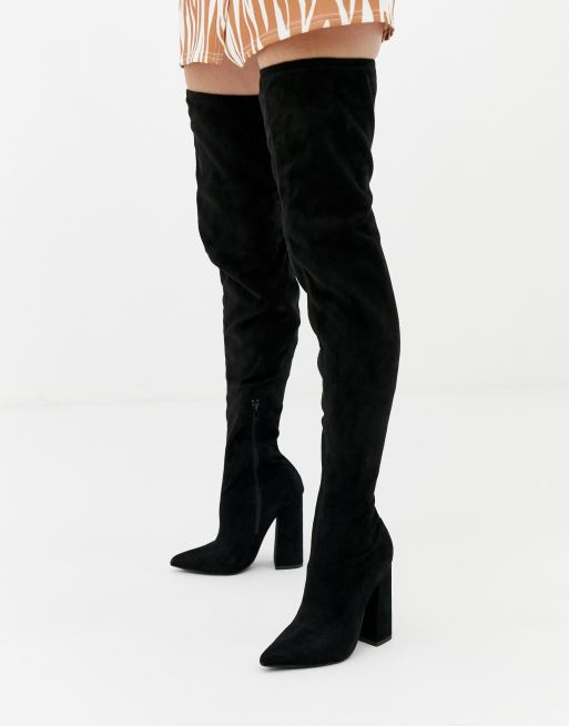 Missguided over sale the knee boots