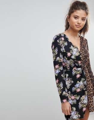 missguided leopard print dress