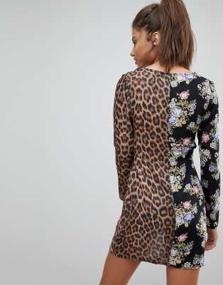 missguided leopard print dress