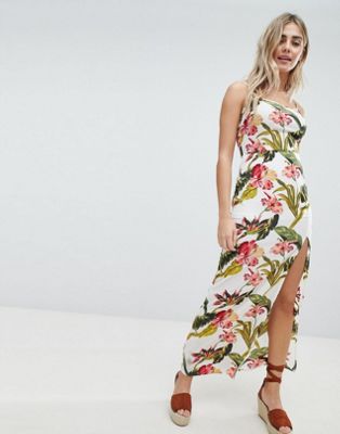 Missguided Floral Split Detail Maxi Dress | ASOS