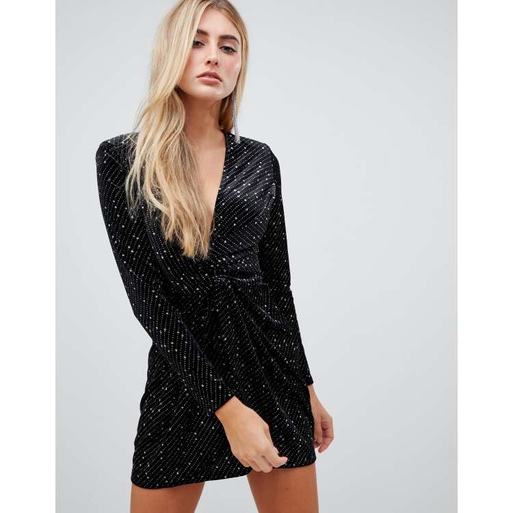 Glitter jurk strak hot sale