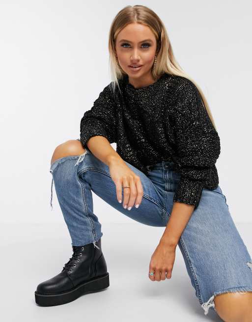 Missguided 2024 black jumper