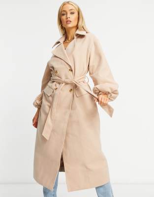 tan longline coat