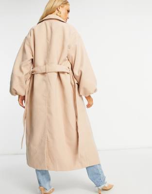 tan longline coat