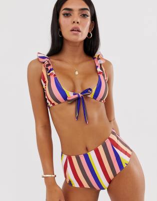 tie front bikini top