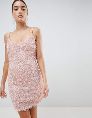 asos pink bodycon dress