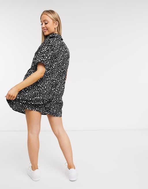 Missguided – Gesmoktes, geblümtes Hemdkleid, 2 von 4