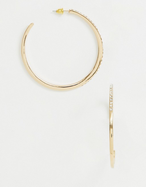 Missguided gold hoops