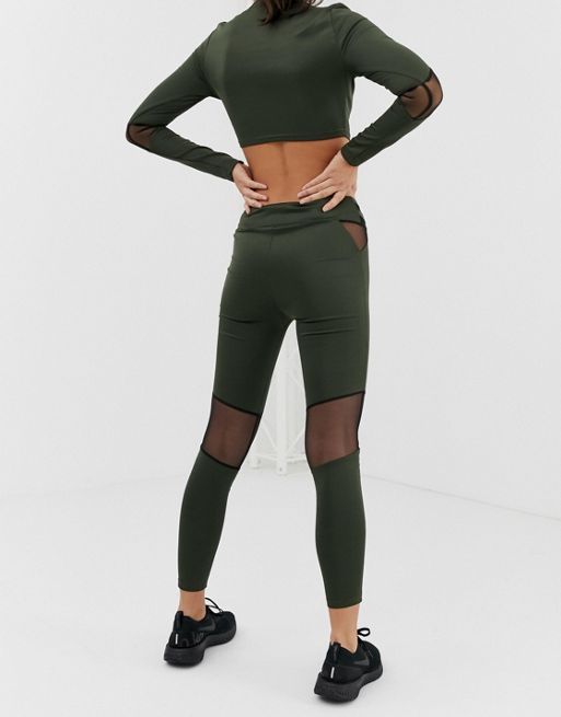 Missguided Active Mesh Insert Full Length Leggings Black  Affordable  workout clothes, Workout attire, Sportswear women