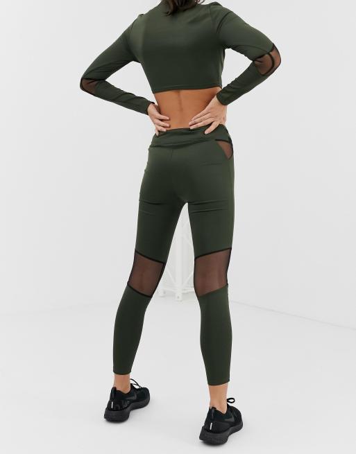 Missguided Active Mesh Insert Full Length Leggings Black  Affordable  workout clothes, Workout attire, Sportswear women