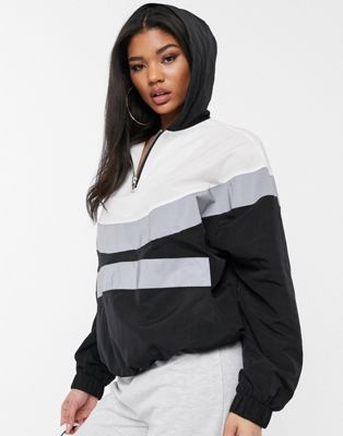 fitted half zip pullover jacket