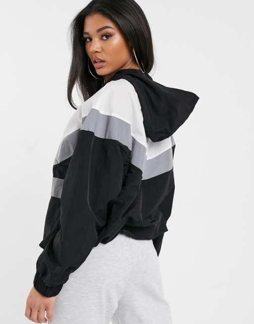 Missguided half zip pullover jacket with reflective stripes ASOS