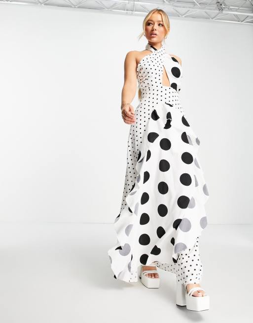 Missguided white polka dot 2024 dress