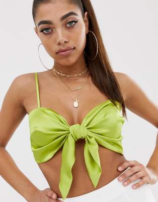 tie front bralette