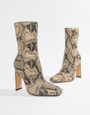 asos snake print heels