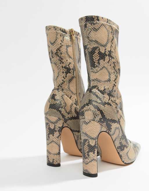 Missguided best sale snakeskin boots