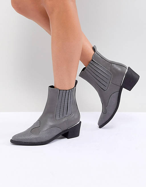 Missguided Heeled Western Boot