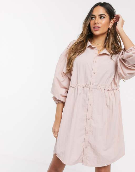 Missguided – Hemdkleid mit geraffter Taille