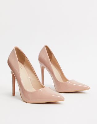 blush pink court shoes