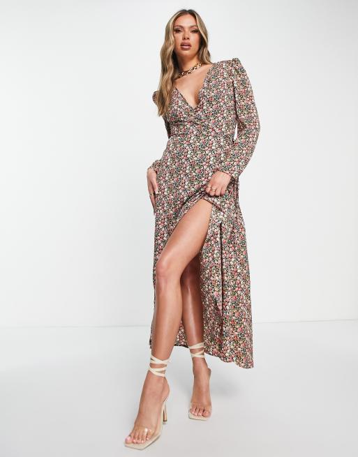 Missguided tropical dress hotsell