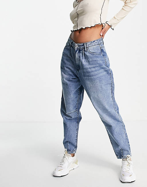 Jeans Missguided high rise carrot leg jean in light blue 
