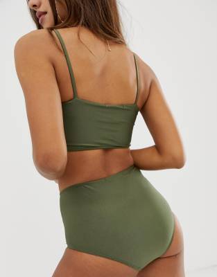 high waist bikini shorts