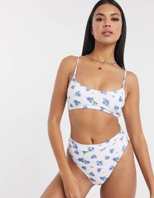 asos floral bikini