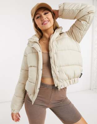 missguided hooded padded jacket