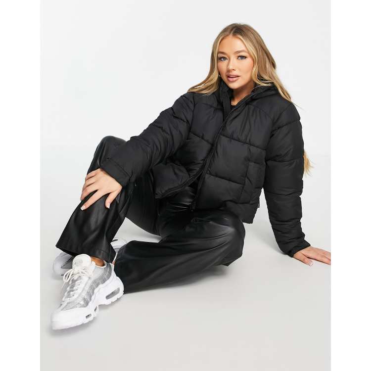 Ladies black 2024 puffer jacket