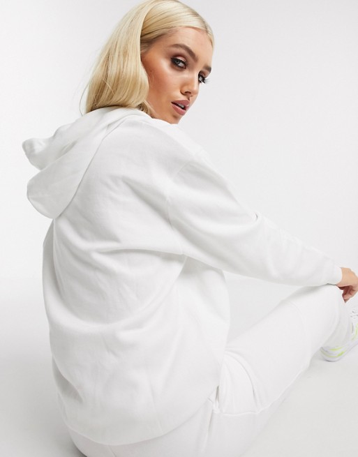 Missguided basics oversized hoodie in white