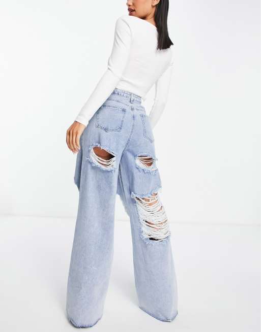 Jeans strappo hot sale sul culo