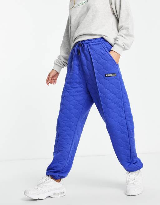 Missguided Jogger d'ensemble matelassé Cobalt ASOS