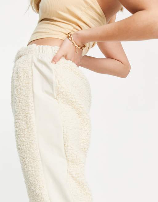 Fluffy joggers missguided discount
