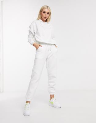 missguided white joggers