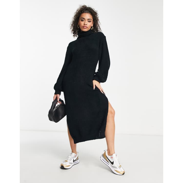 Missguided high neck deals knitted jumper dress