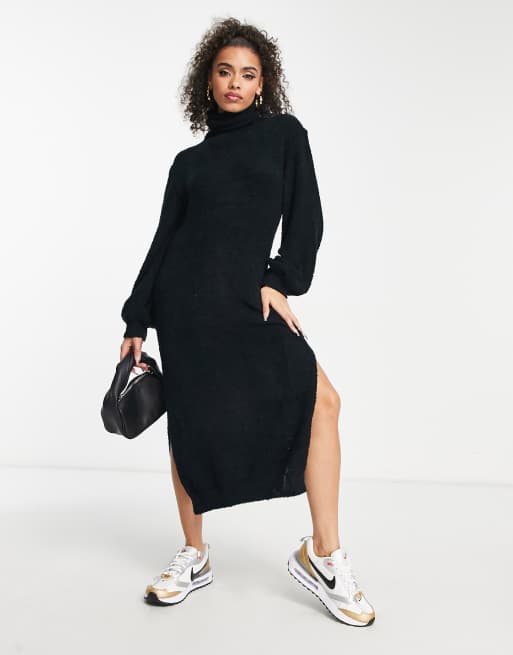 Black long store jumper dress