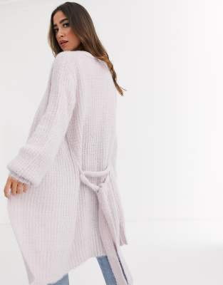 missguided balloon sleeve cardigan