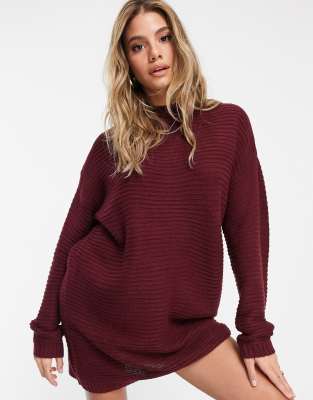 asos red jumper dress