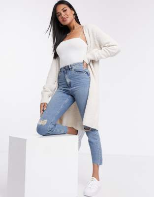 missguided cream cardigan