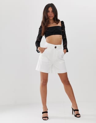 asos lace crop top