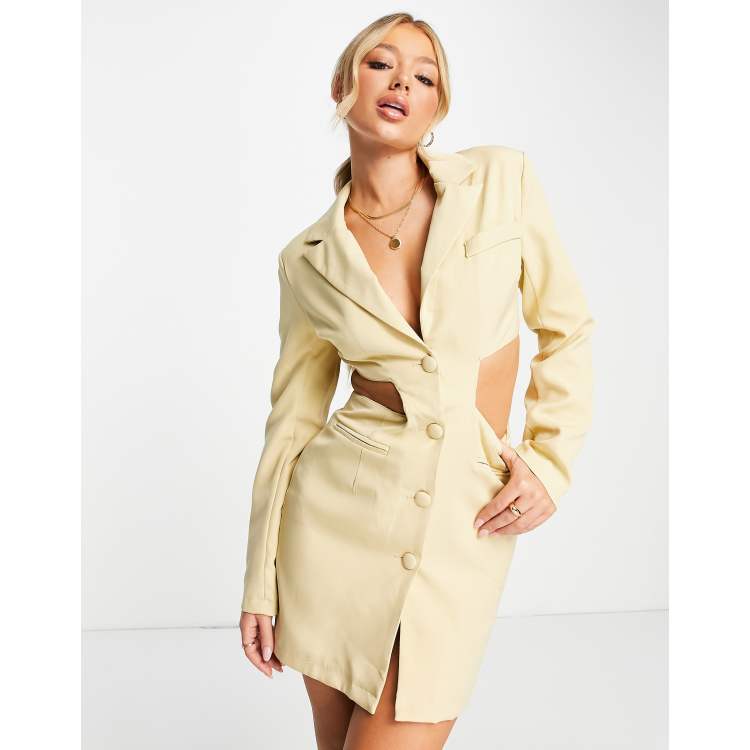 Missguided peace and love blazer dress best sale