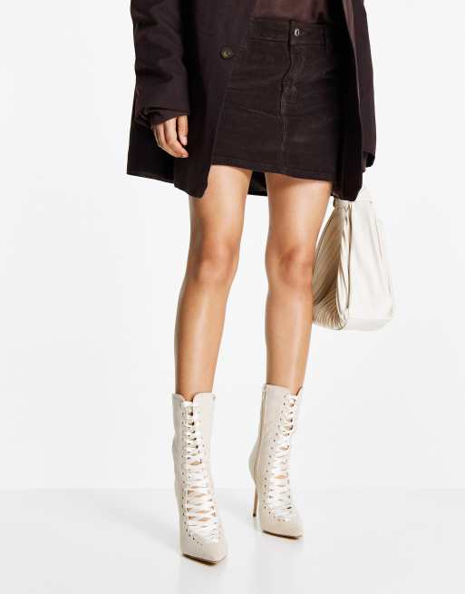 Missguided lace hotsell up boots