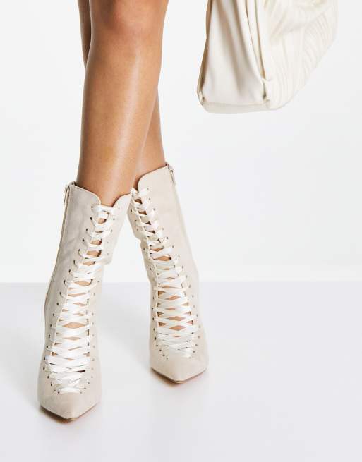 Missguided lace 2024 up boots