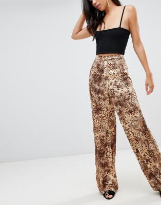 leopard print trousers asos