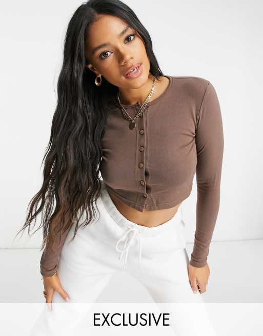 Crop Top with Buttons