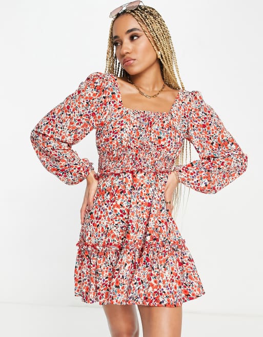 Missguided tiered outlet dress