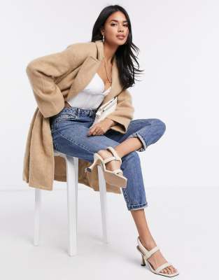 missguided longline coat