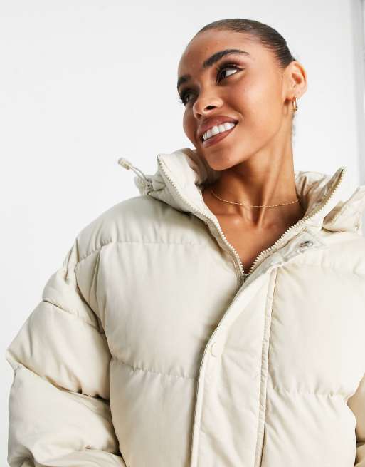 Missguided longline cheap puffer jacket