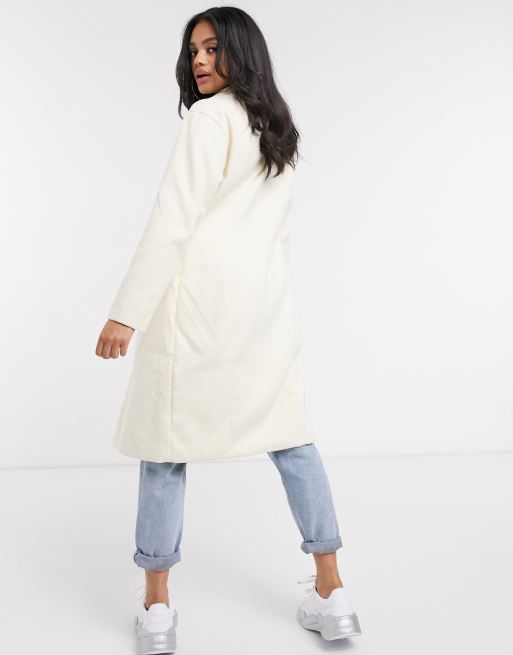 manteau blanc missguided